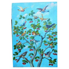 Possible oil painting by Italo Cenni - Birds