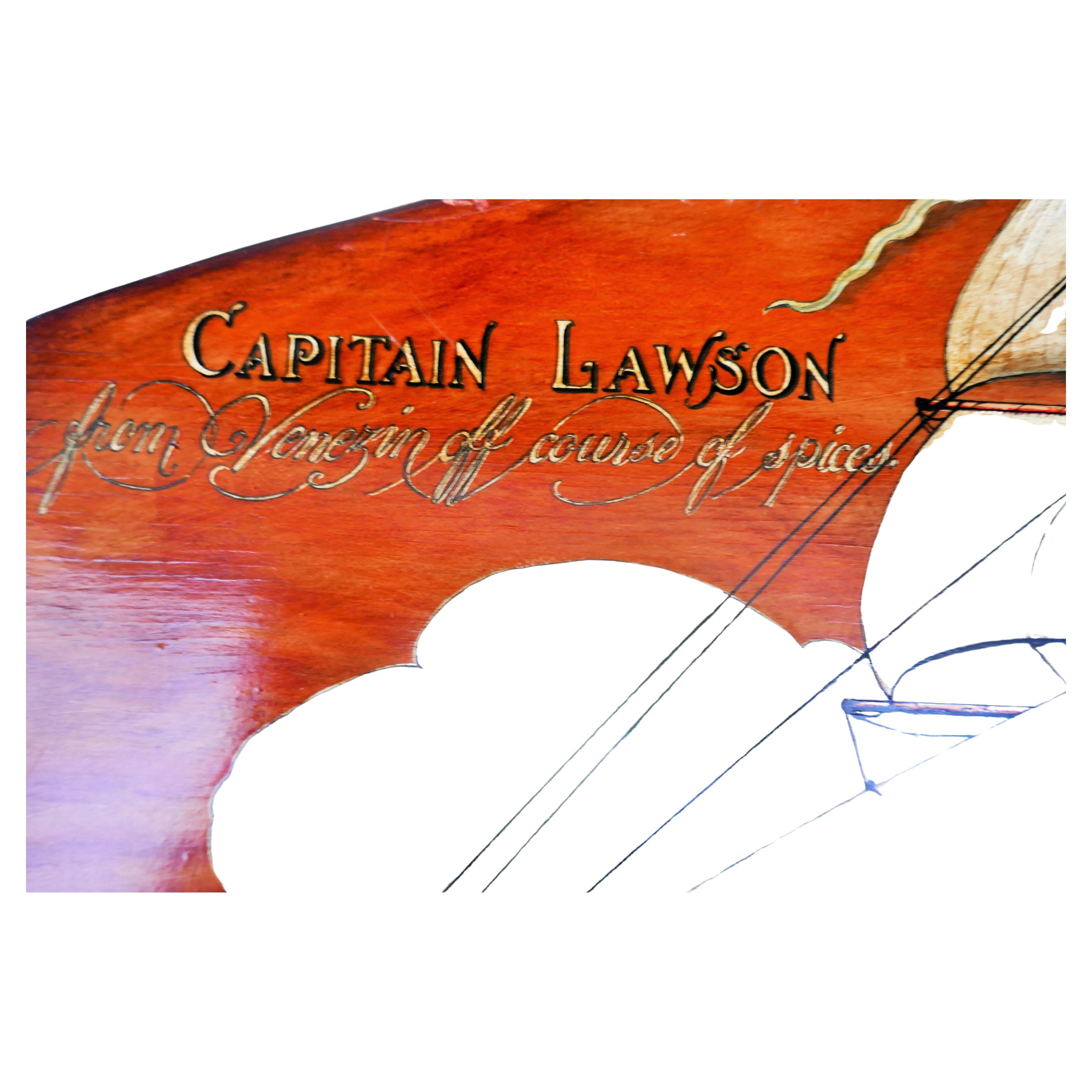Possible silkscreen on wood by Captain Lawson from Venezin off course of Spices In Good Condition For Sale In Lugo, IT