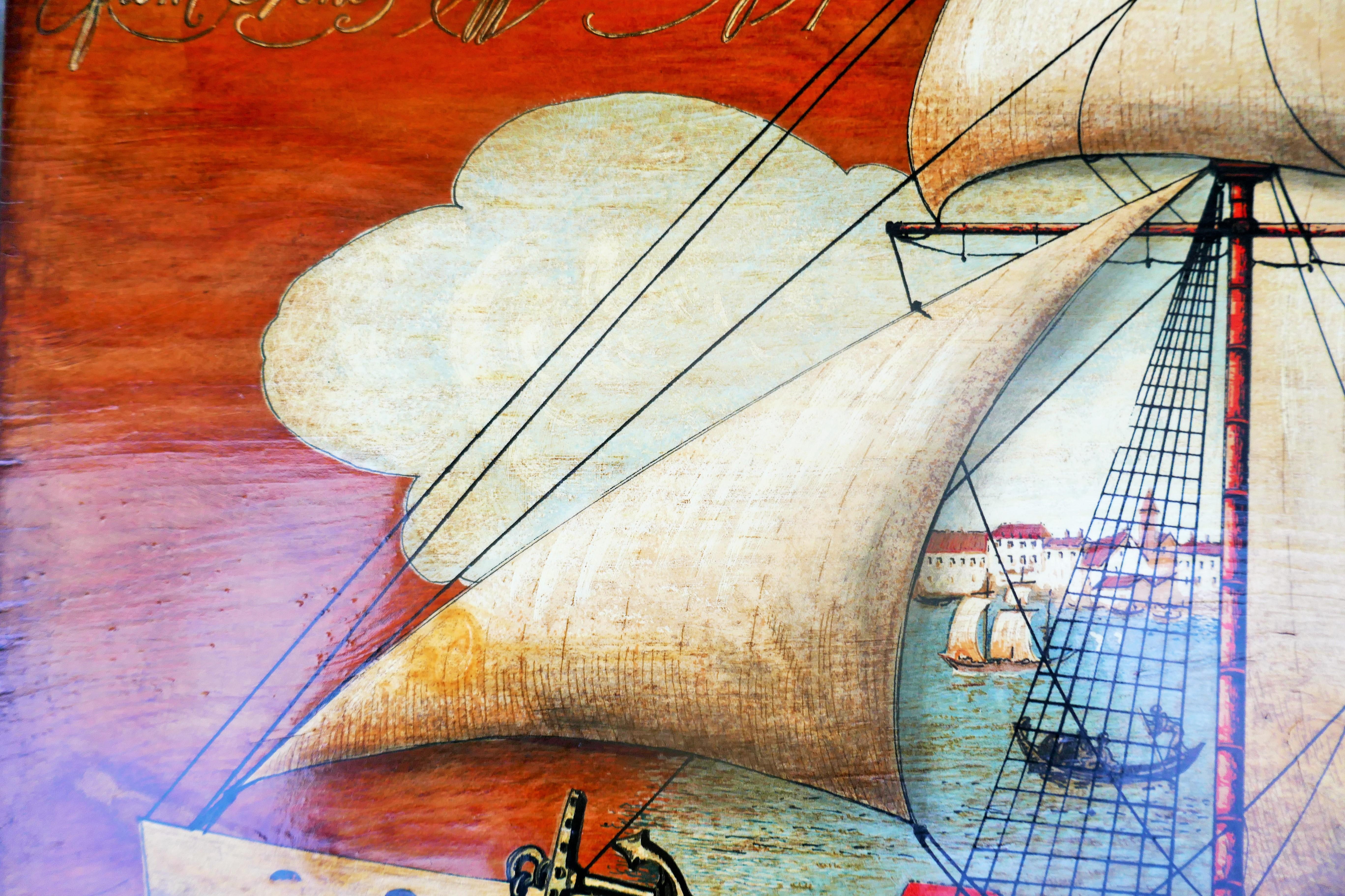Wood Possible silkscreen on wood by Captain Lawson from Venezin off course of Spices For Sale
