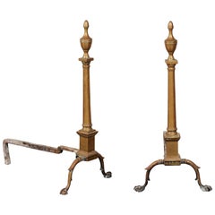 Possibly 18th Century Philadelphia Andirons