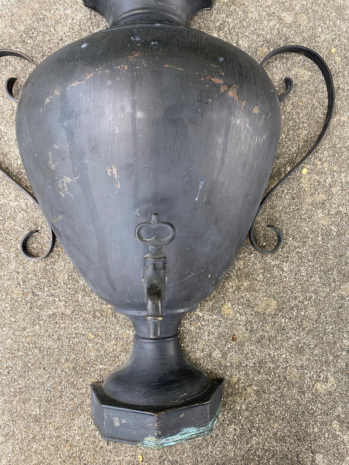 Possibly 19th-20th Century French Copper Two-Piece Lavabo For Sale 3