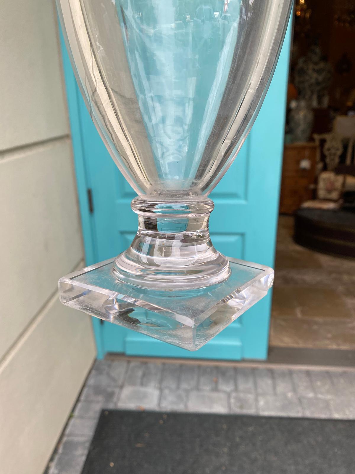 Possibly 19th Century Neoclassical Crystal Urn For Sale 9