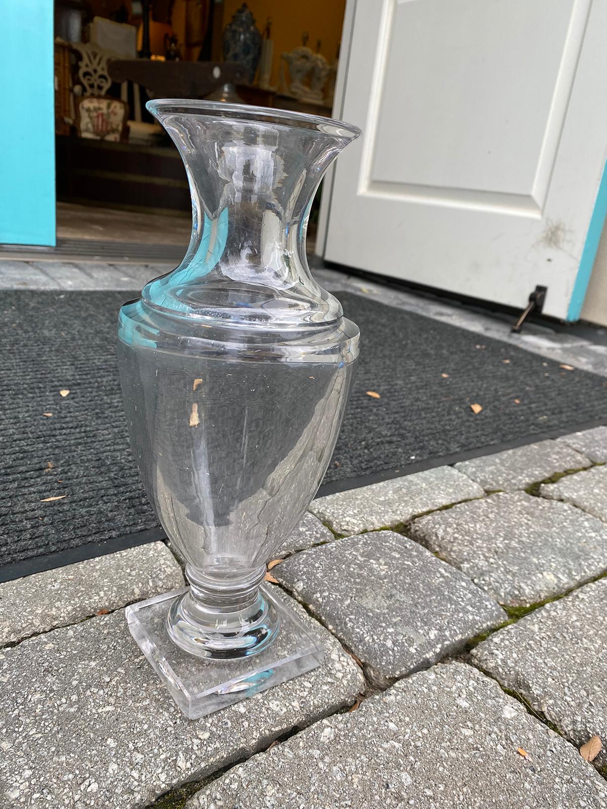 Possibly 19th Century Neoclassical Crystal Urn For Sale 1