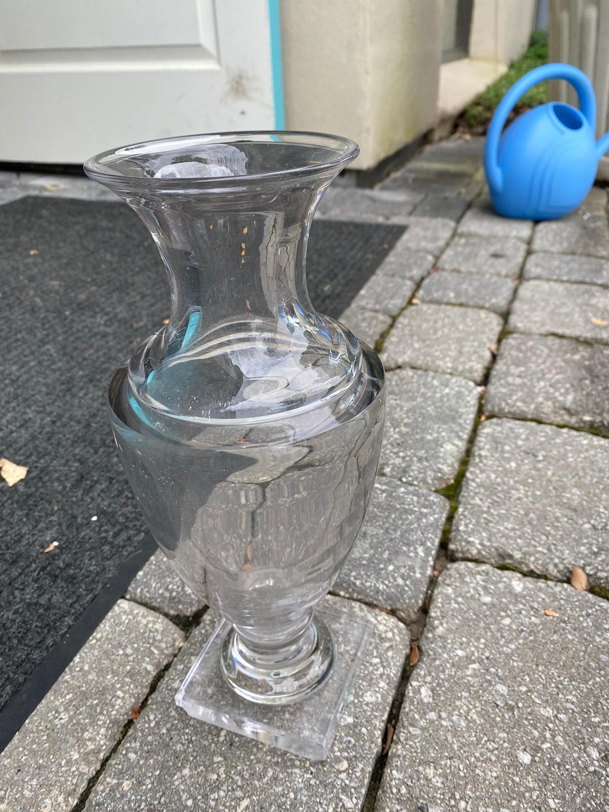 Possibly 19th Century Neoclassical Crystal Urn For Sale 3