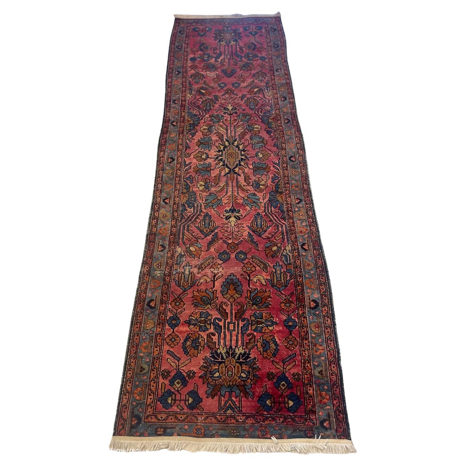 Possiblement ancien tapis persan Hamadan, laine nouée à la main. en vente