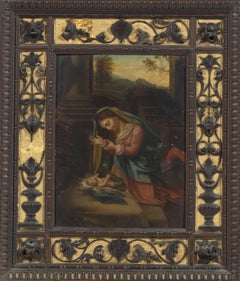 Nach Antonio Allegri di Correggio (1489–1534) „Anbetung des Kindes“, 17. Jahrhundert