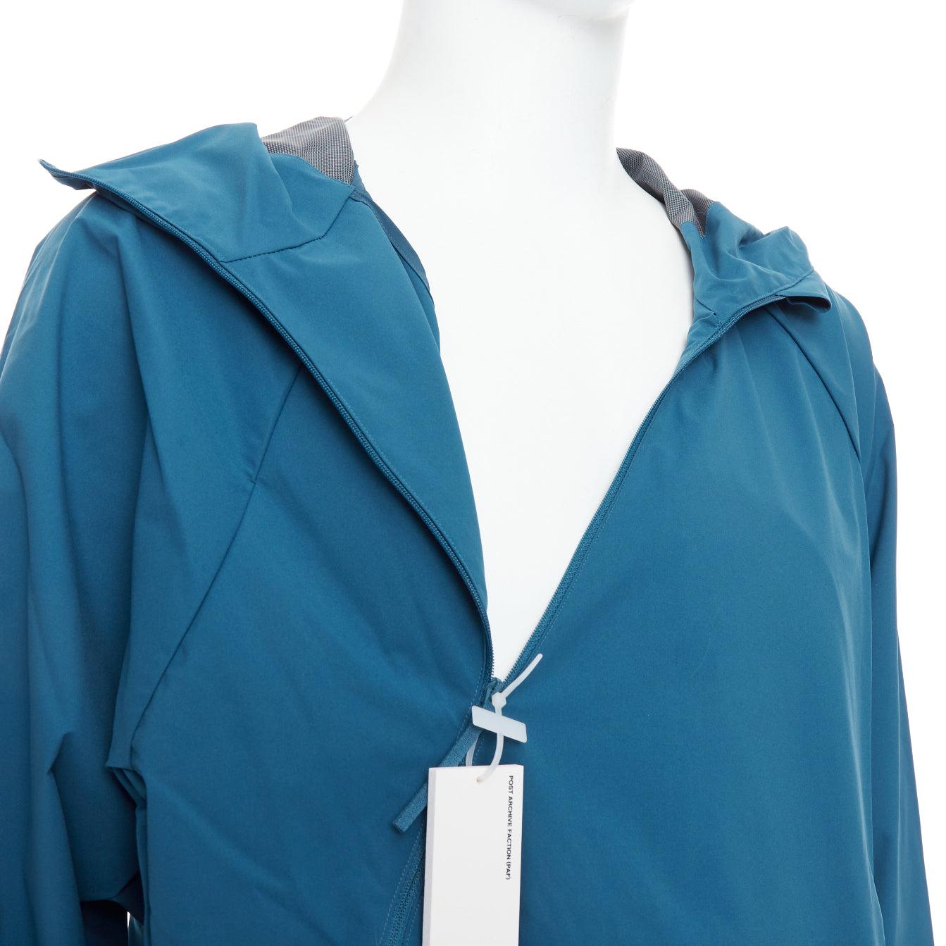 Veste à fermeture éclair latérale bleu sarcelle Technical Center ARCHIVE FACTION 6.0 en vente 2