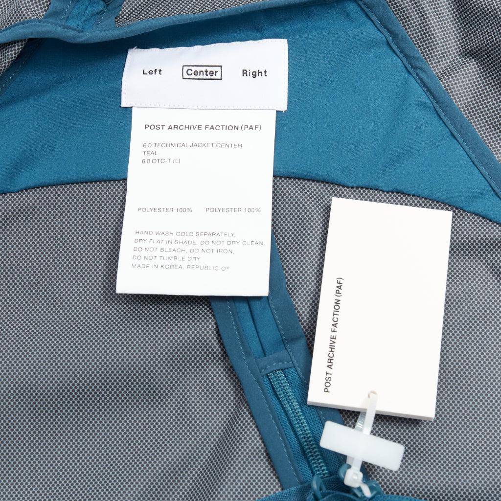 Veste à fermeture éclair latérale bleu sarcelle Technical Center ARCHIVE FACTION 6.0 en vente 3