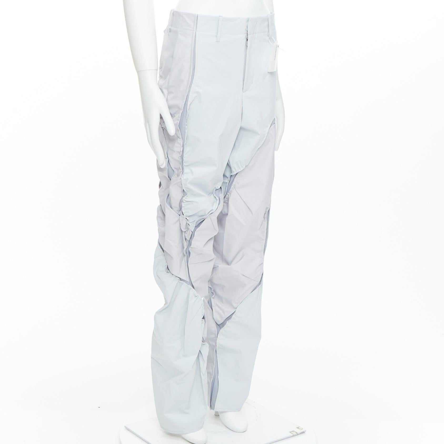 Gris POST ARCHIVE FACTION 6.0 Technical Left Ice baby bleu nylon Pantalon L en vente