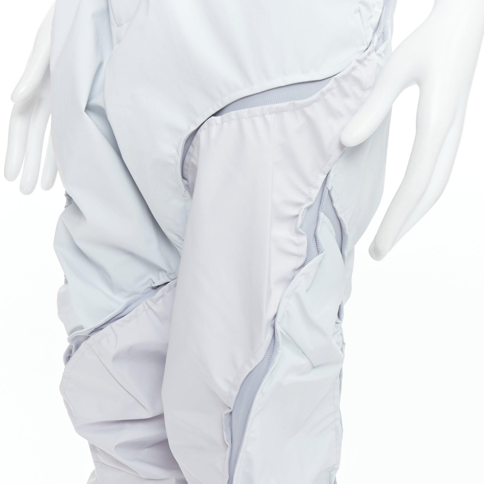 POST ARCHIVE FACTION 6.0 Technical Left Ice baby bleu nylon Pantalon L en vente 2