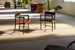 Post Art Nouveau sculptural armchairs made in Italy 1950s