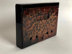 Post Box, from the 1930s, Bakelite, Dark Brown with Mottled Color Door