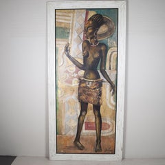 Post Cubism Work by Etiennette Johan from the Fifties