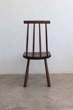 Post Hana Dining Chair with Spindle Back in Walnut