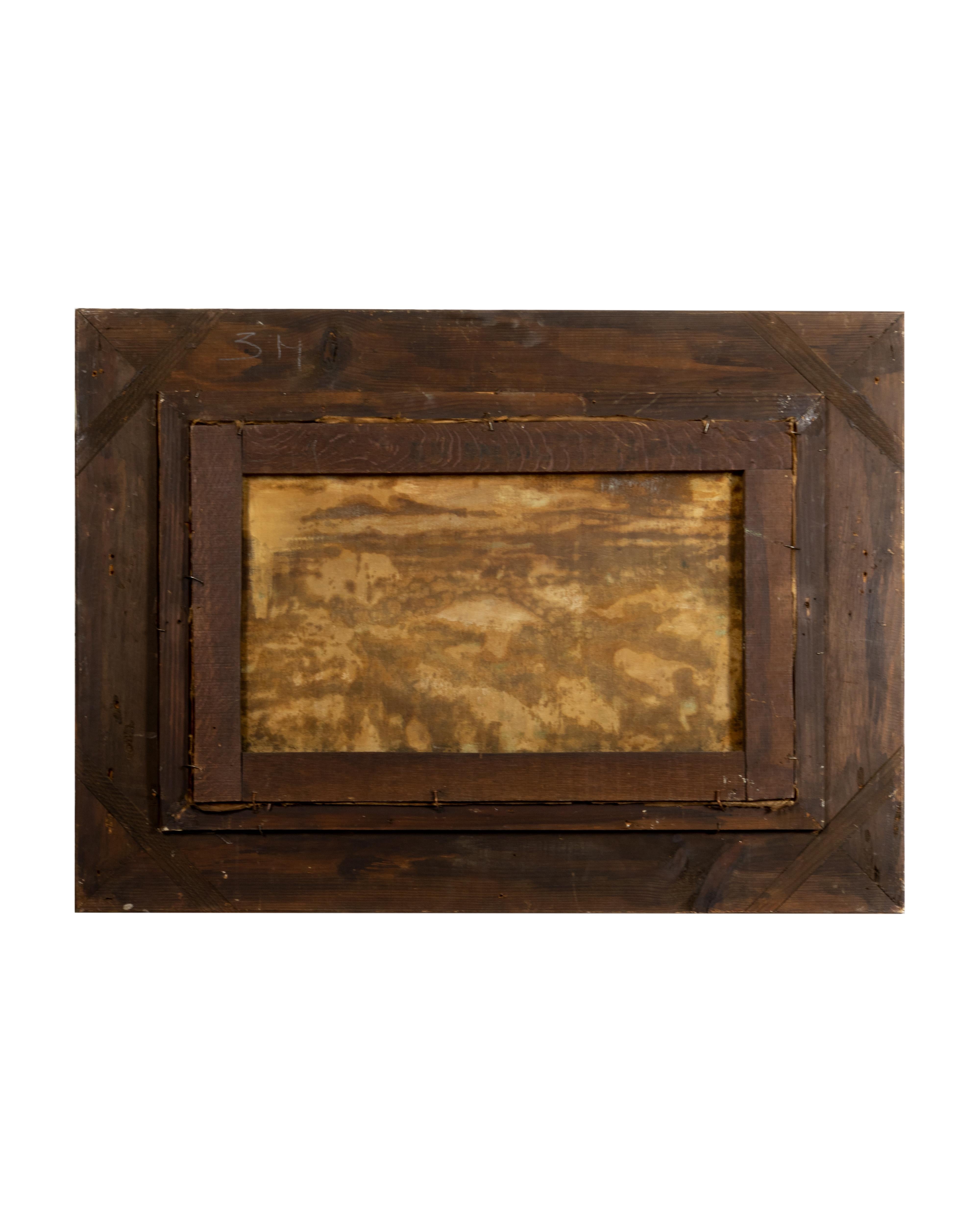 20ième siècle Peinture de paysage française post-impressionniste de Pierre Demet, années 1940 en vente