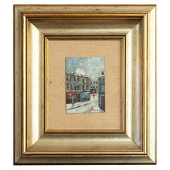Vintage Post-Impressionism French Painting, Paris By «R Bosc», 20th Century 