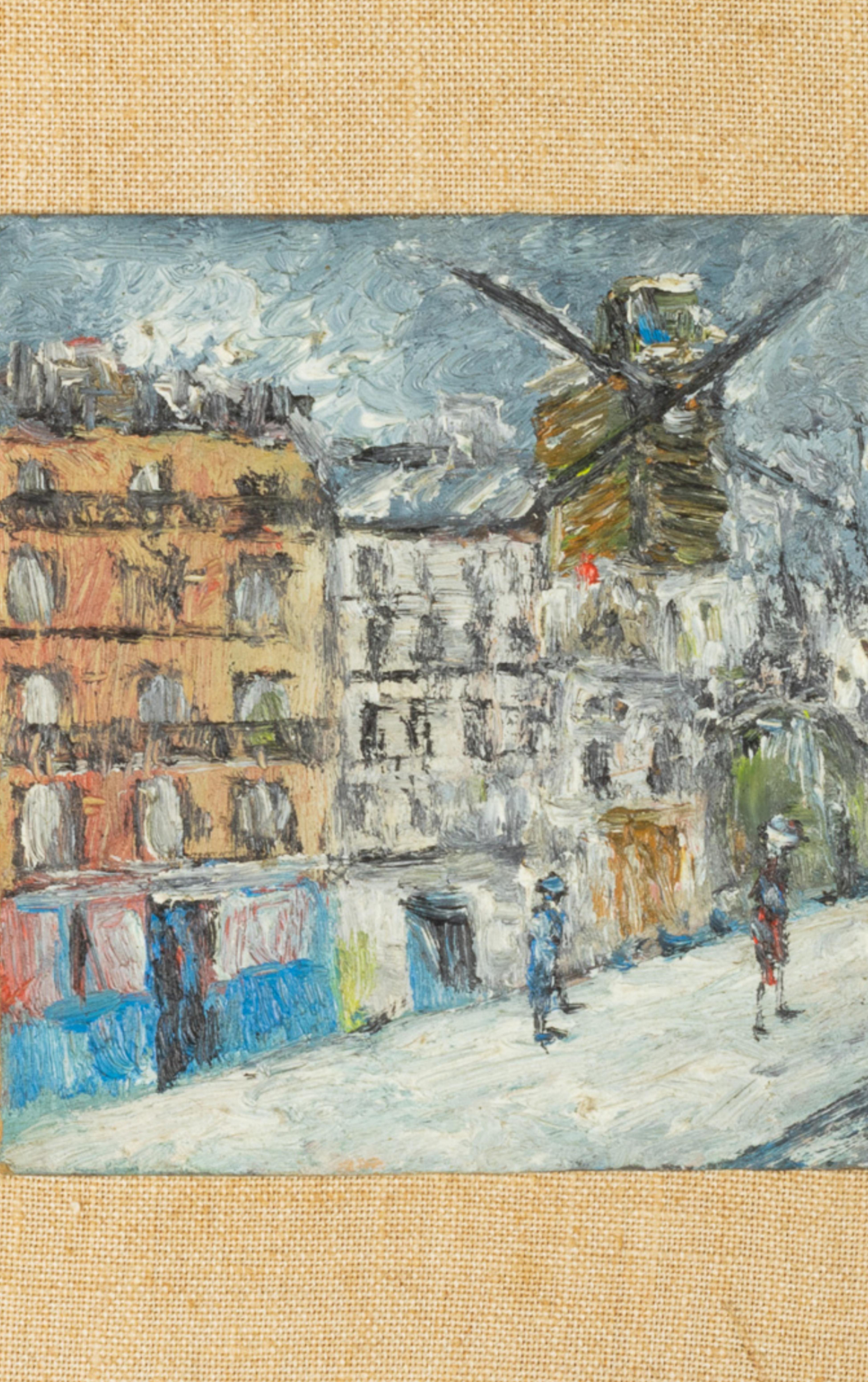 Post Impressionism French Painting, Paris Sacre Coeur By «R Bosc», 20th Century For Sale 1