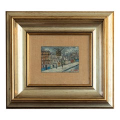 Peinture française post-impressionniste, Paris Sacré Coeur par "R Bosc", 20e siècle