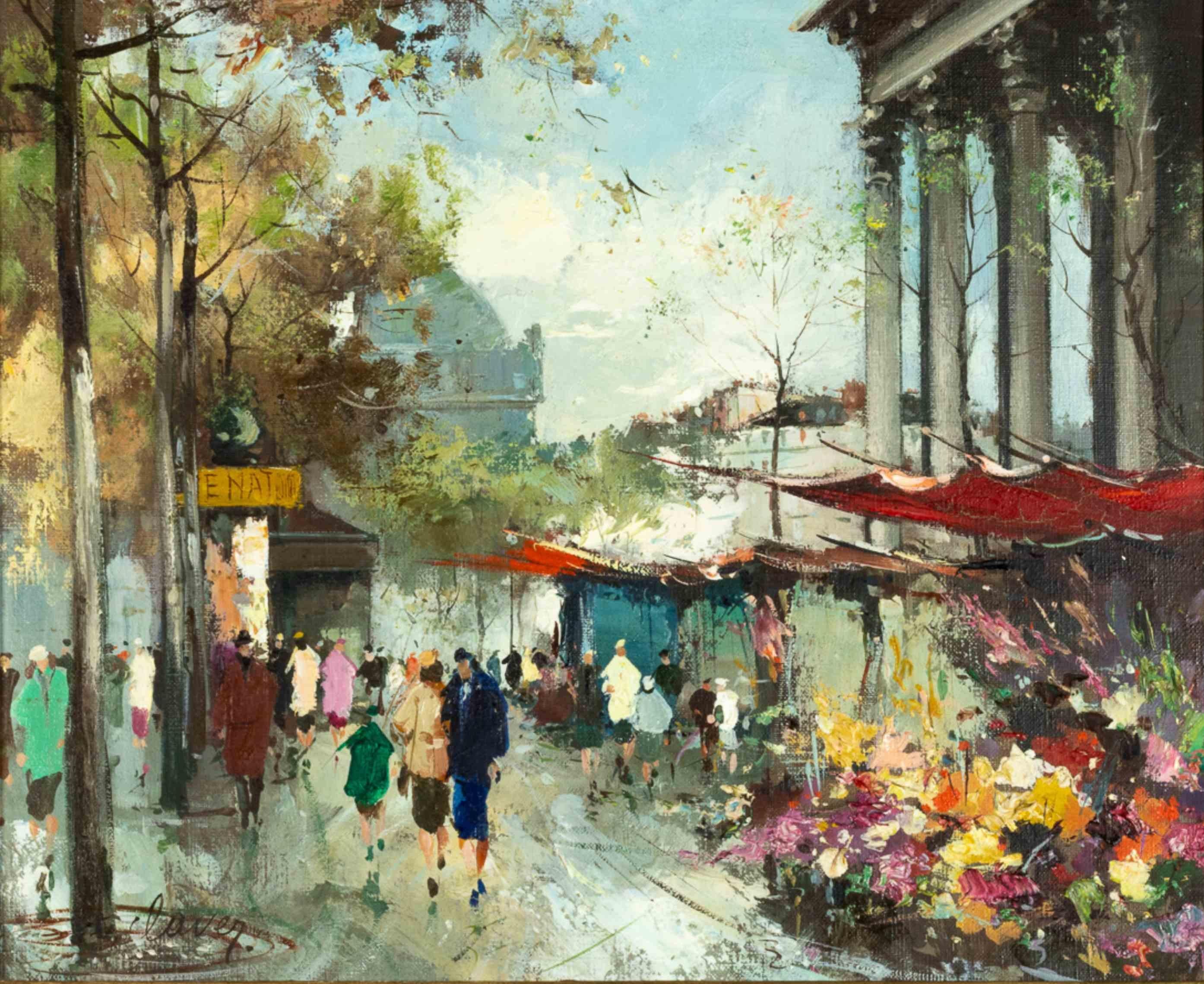 Postimpressionismus Paris Gemälde von François Claver, 20. Jahrhundert (Französisch) im Angebot