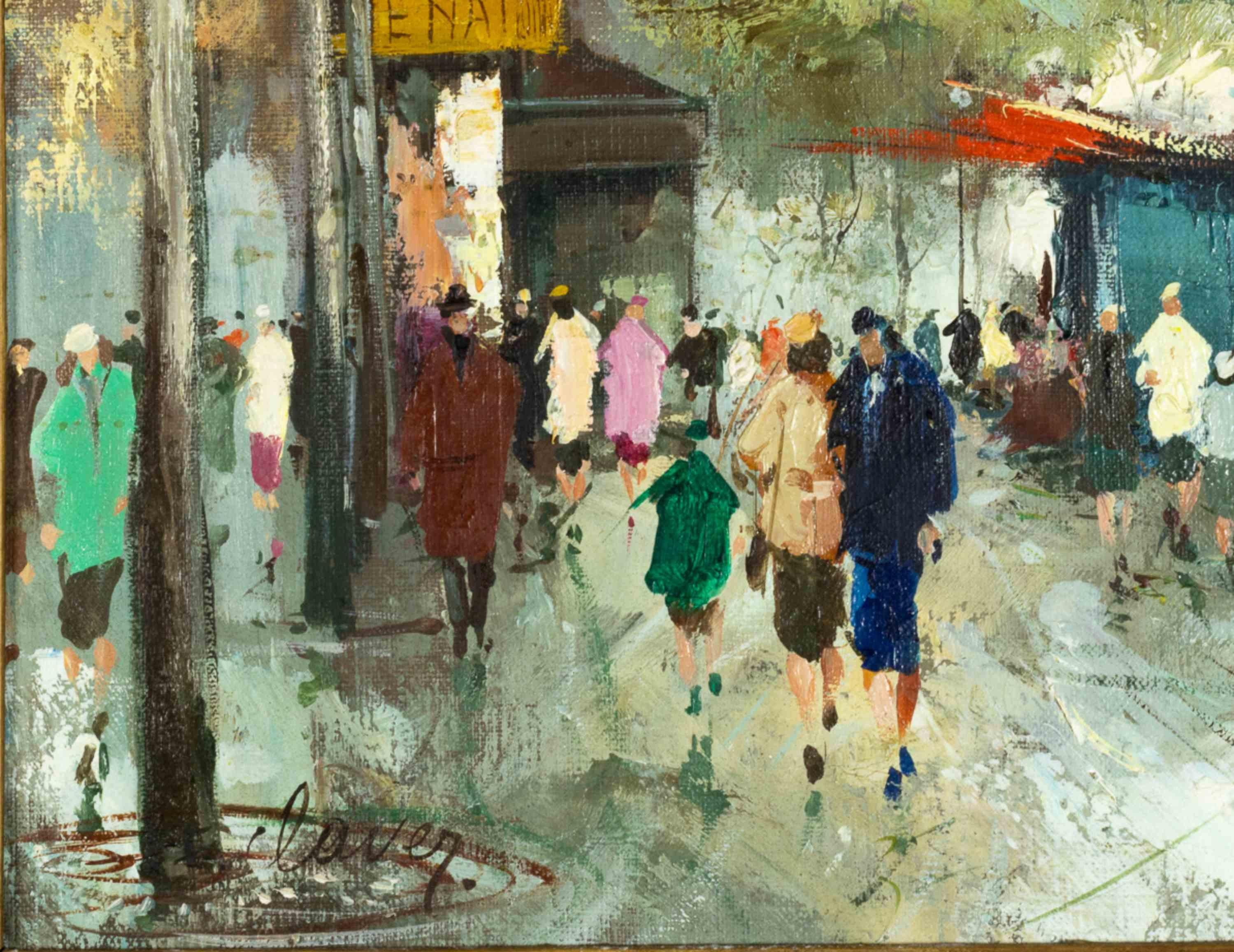 Postimpressionismus Paris Gemälde von François Claver, 20. Jahrhundert (Geölt) im Angebot