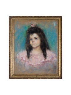 Post Impressionism Portrait Young Girl, France, 19th Century