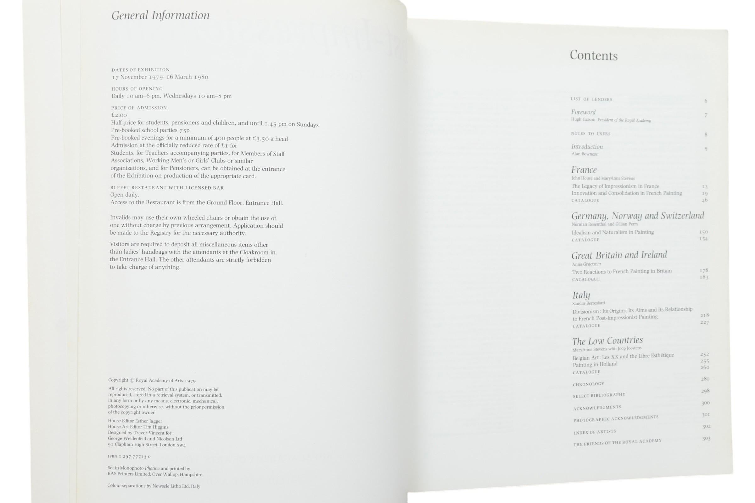 Anglais Post-impressionnisme de la Royal Academy of Arts, 1979-80 en vente