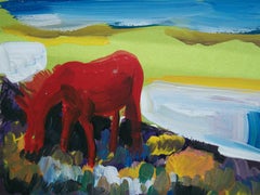 Pintura al gouache postimpresionista (2) - Firmada - Sin marco - Siglo XX