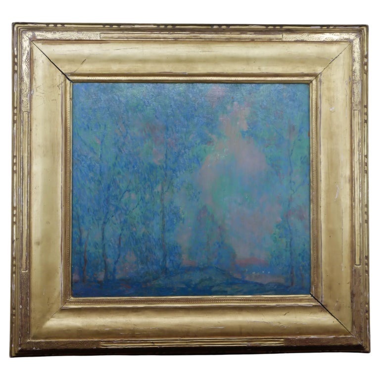 Post Impressionist Painting by W. G. Krieghoff in a Frederick Harer Frame For Sale