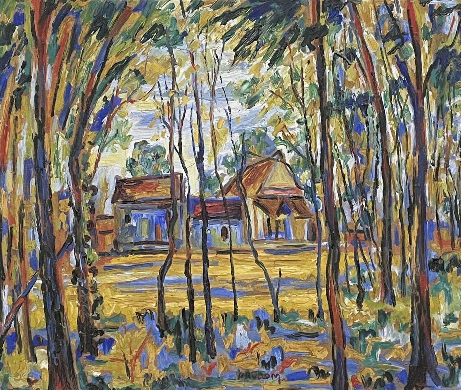 Mid 20th Century French Fauvist South of France Landscape View, Signed Oil 