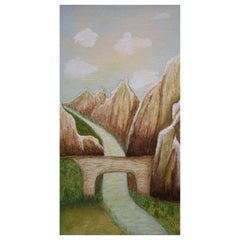 Postimpressionistisches Aquarellgemälde – signiert – Kanada – Mitte des 20. Jahrhunderts