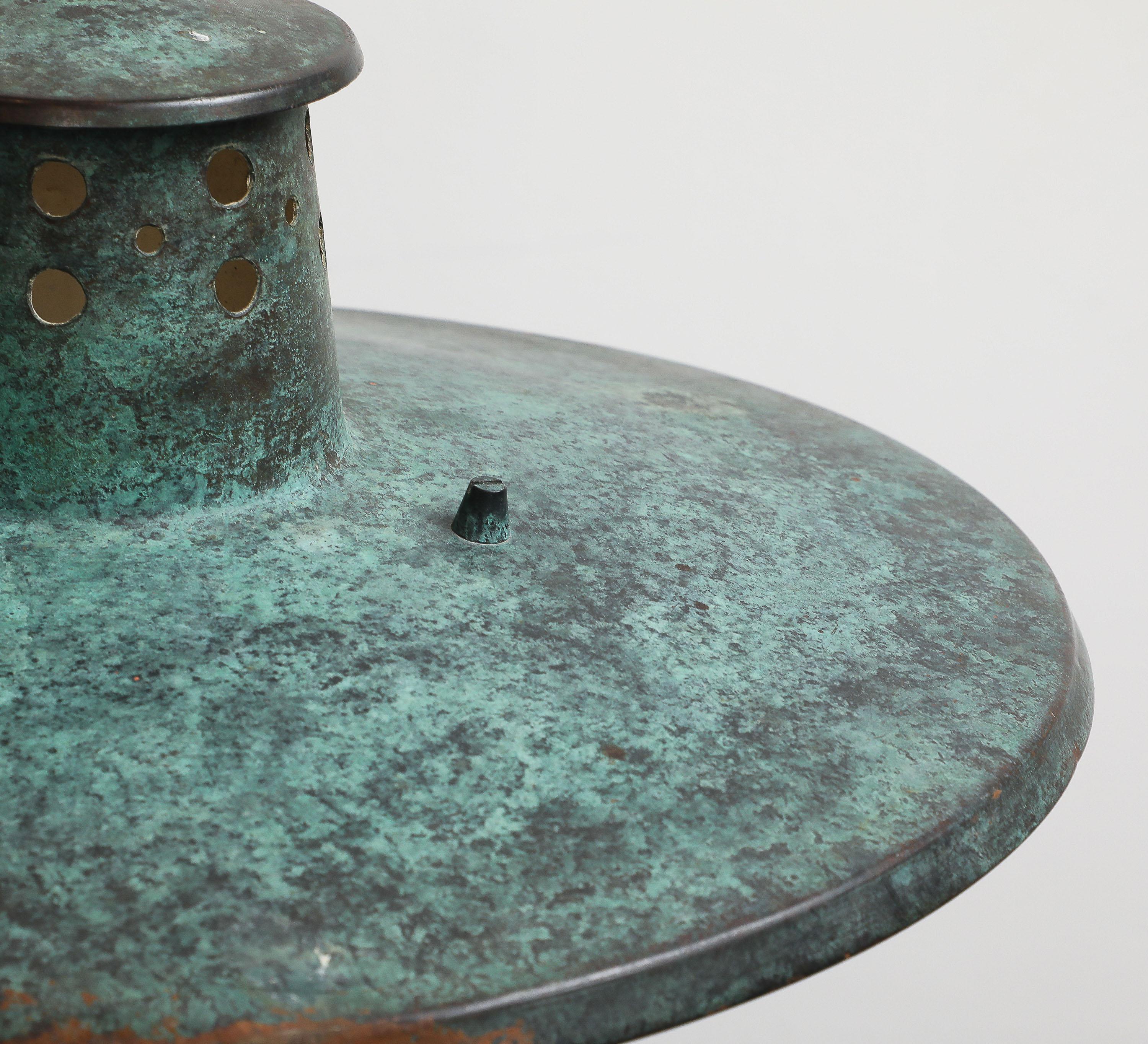 Post Lanterns, a Pair, Origin, Sweden, Circa 1920-1930 In Good Condition For Sale In New York, NY
