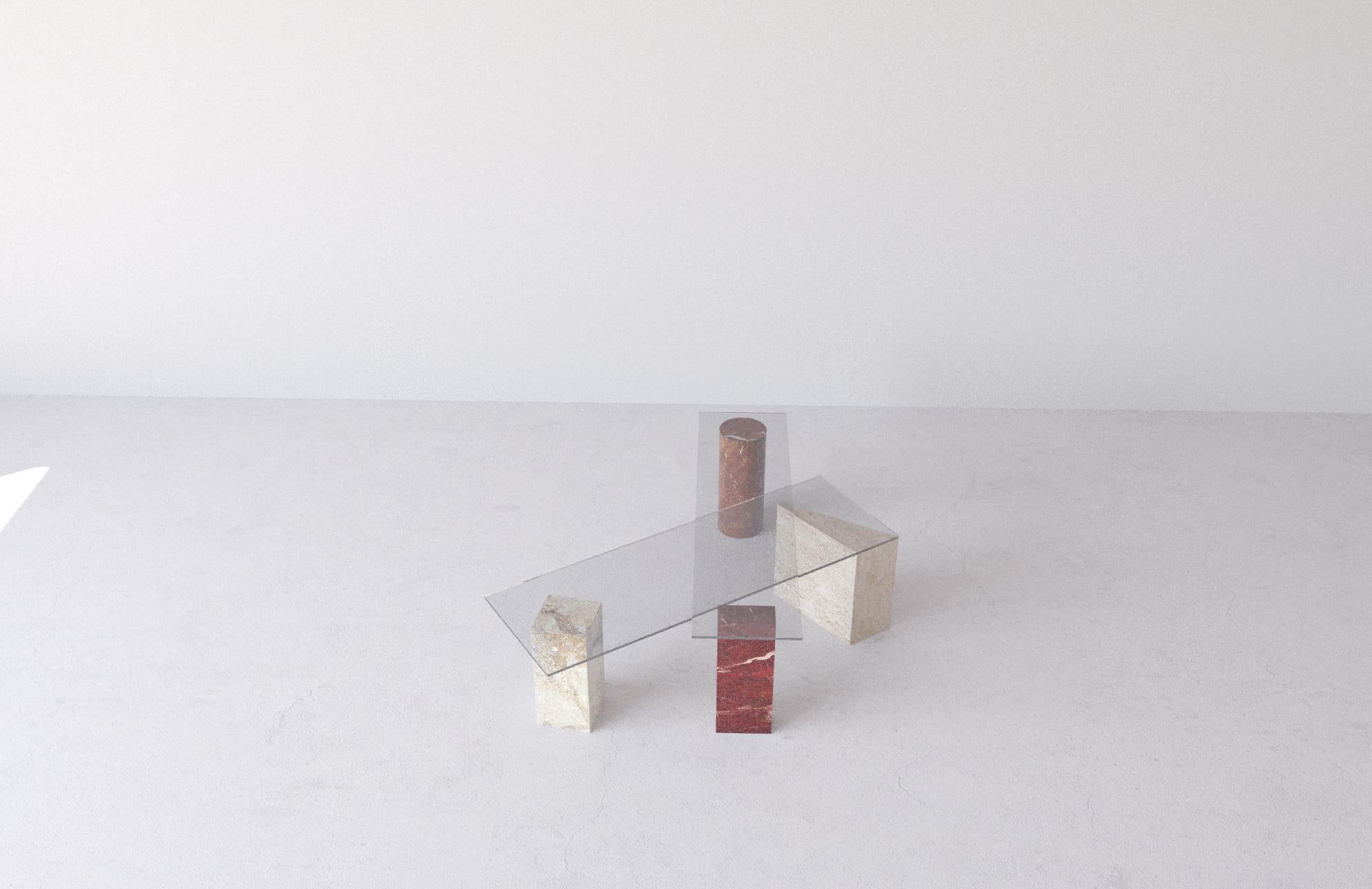 Moderne Table Post M de Morgane Avéus en vente
