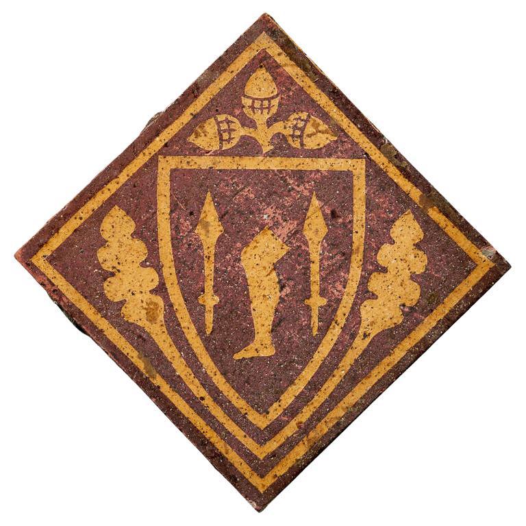 Post-Medieval English Encaustic Tile by Godwin