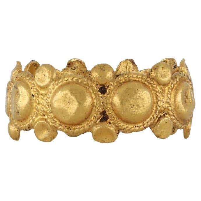 Medieval Duchess of Lancaster Sapphire Gold Posy Ring For Sale at ...