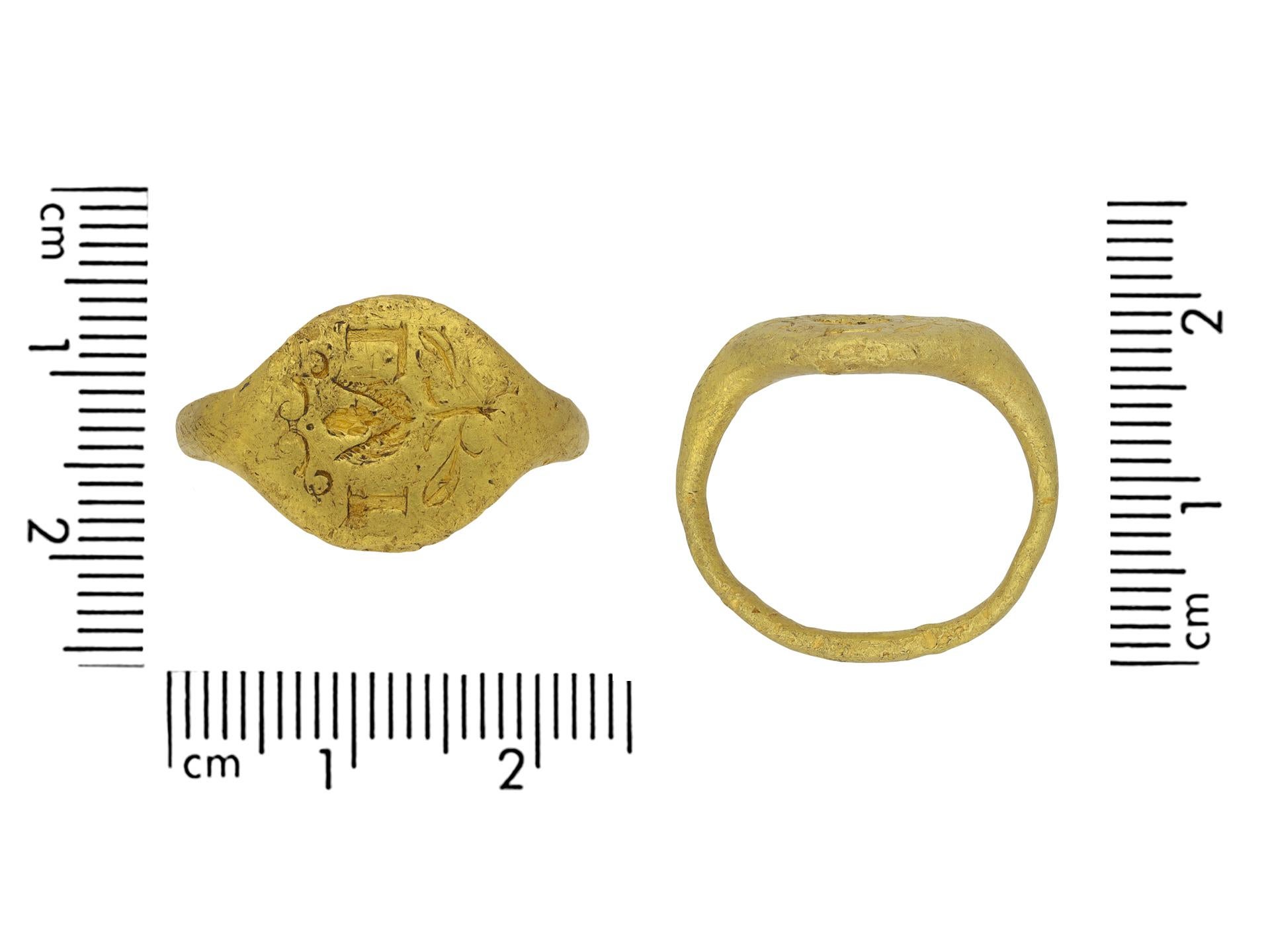 Post- Mittelalterlicher Siegelring, ca. 16.-17. Jahrhundert für Damen oder Herren im Angebot