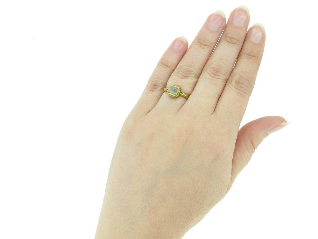 Uncut Post Medieval Tudor Diamond Gold Ring