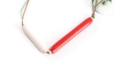 Postmodern 1980s Ceramic Necklace