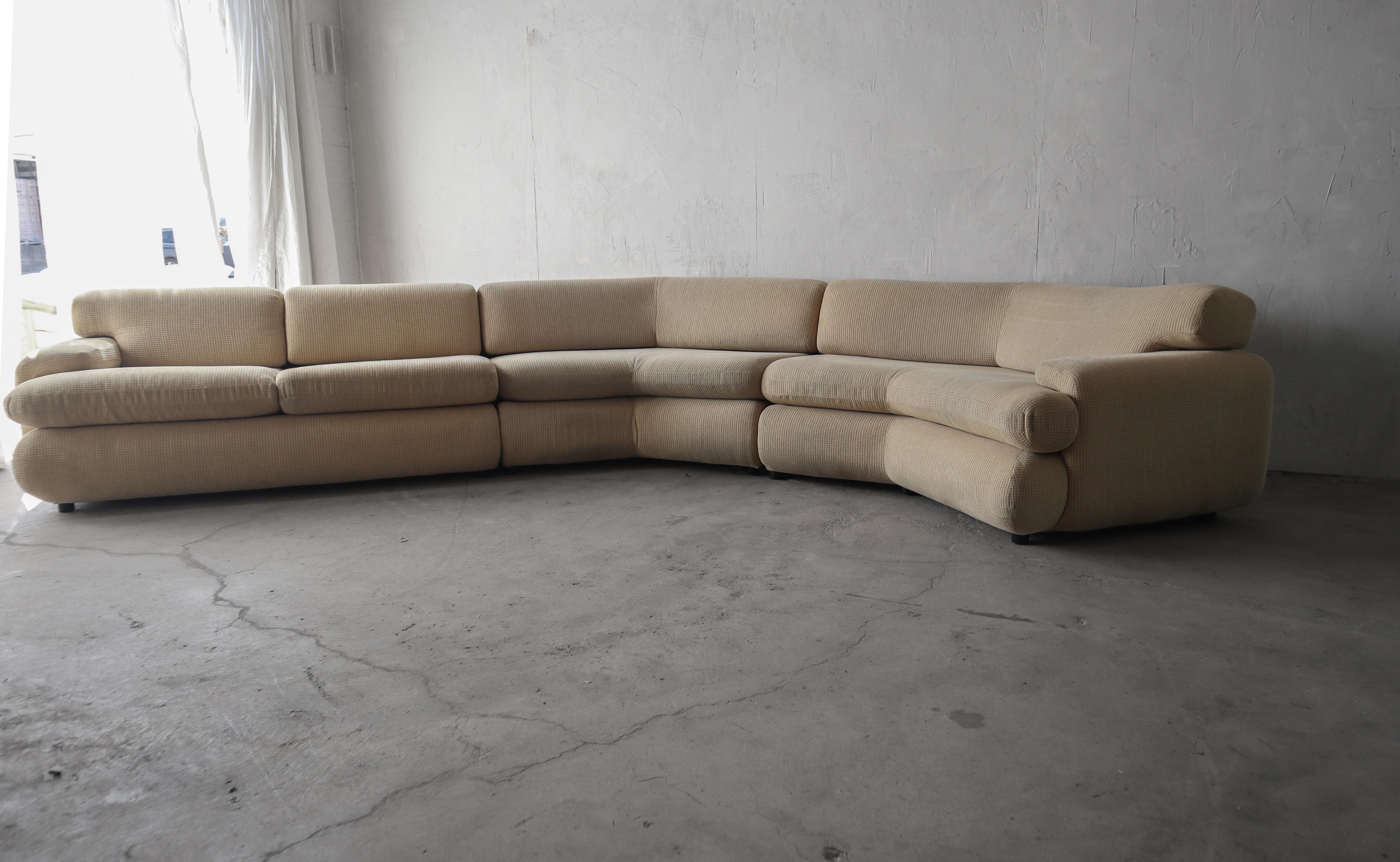 Post-Modern Post Modern 3 Piece Sectional Sofa by Preview For Sale
