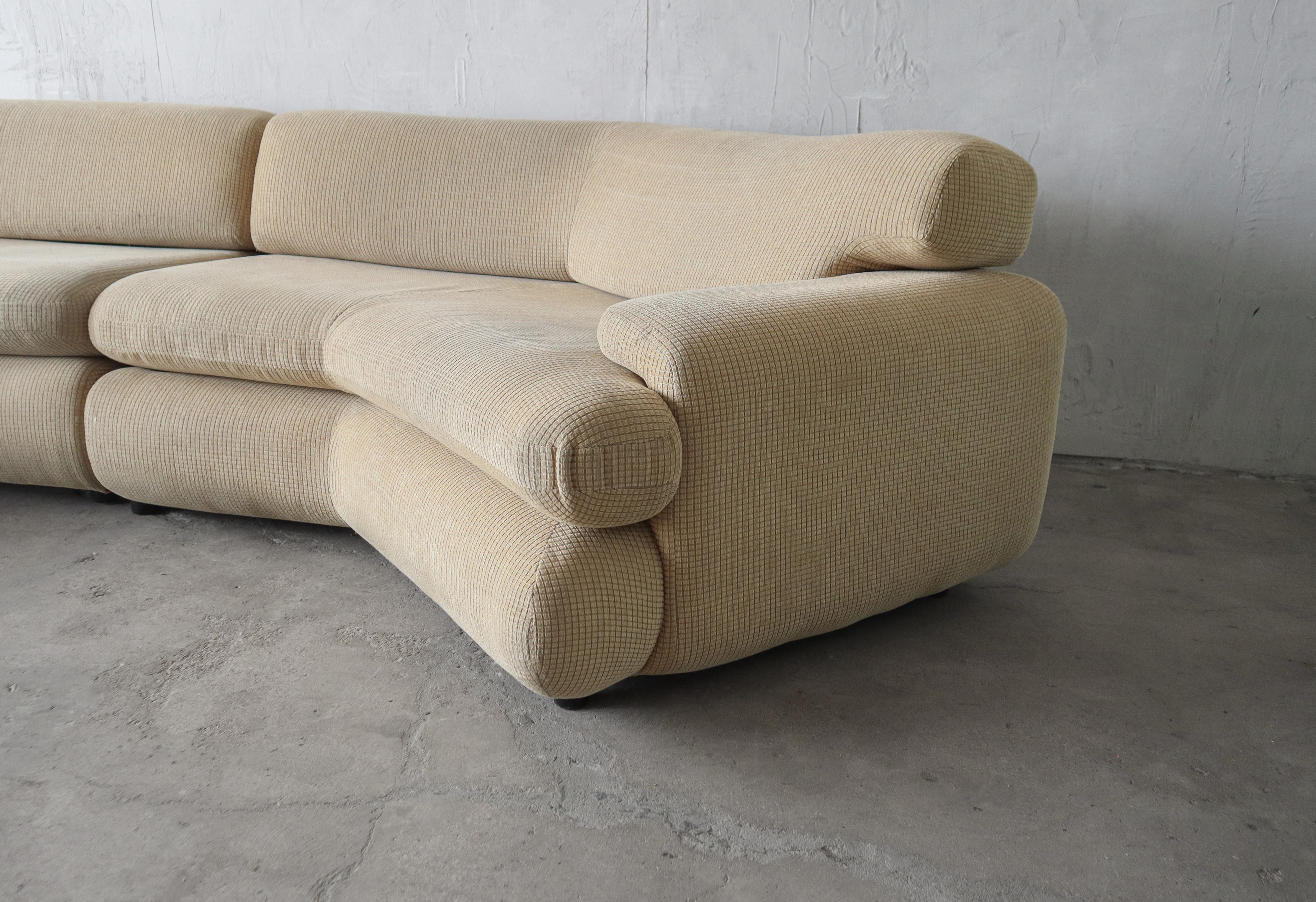 Post Modern 3 Piece Sectional Sofa by Preview For Sale 2