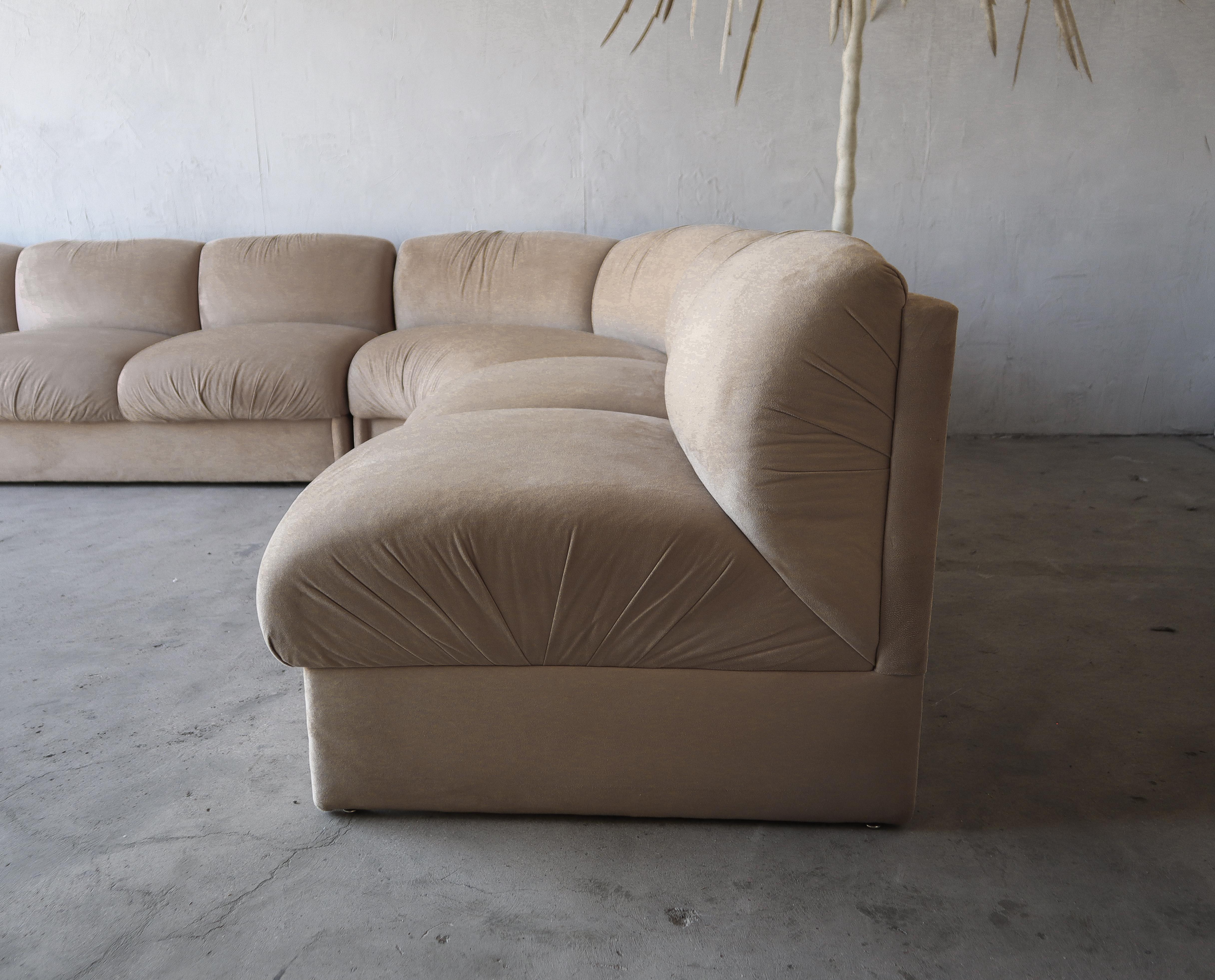 20th Century Post Modern 3 Piece Sectional Sofa by Weiman