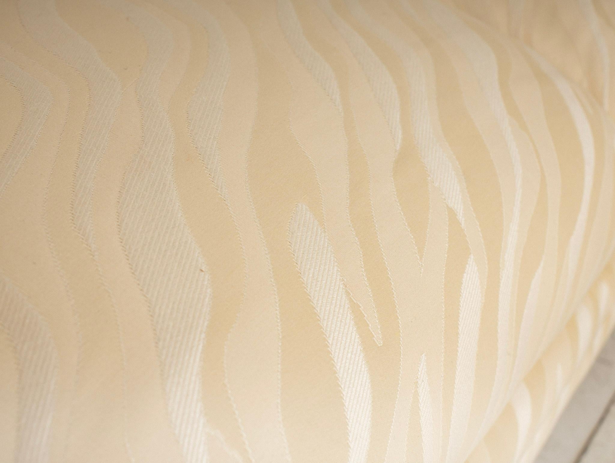 Post Modern 5 Piece Bernhardt Sectional in Cream Jacquard Upholstery 3