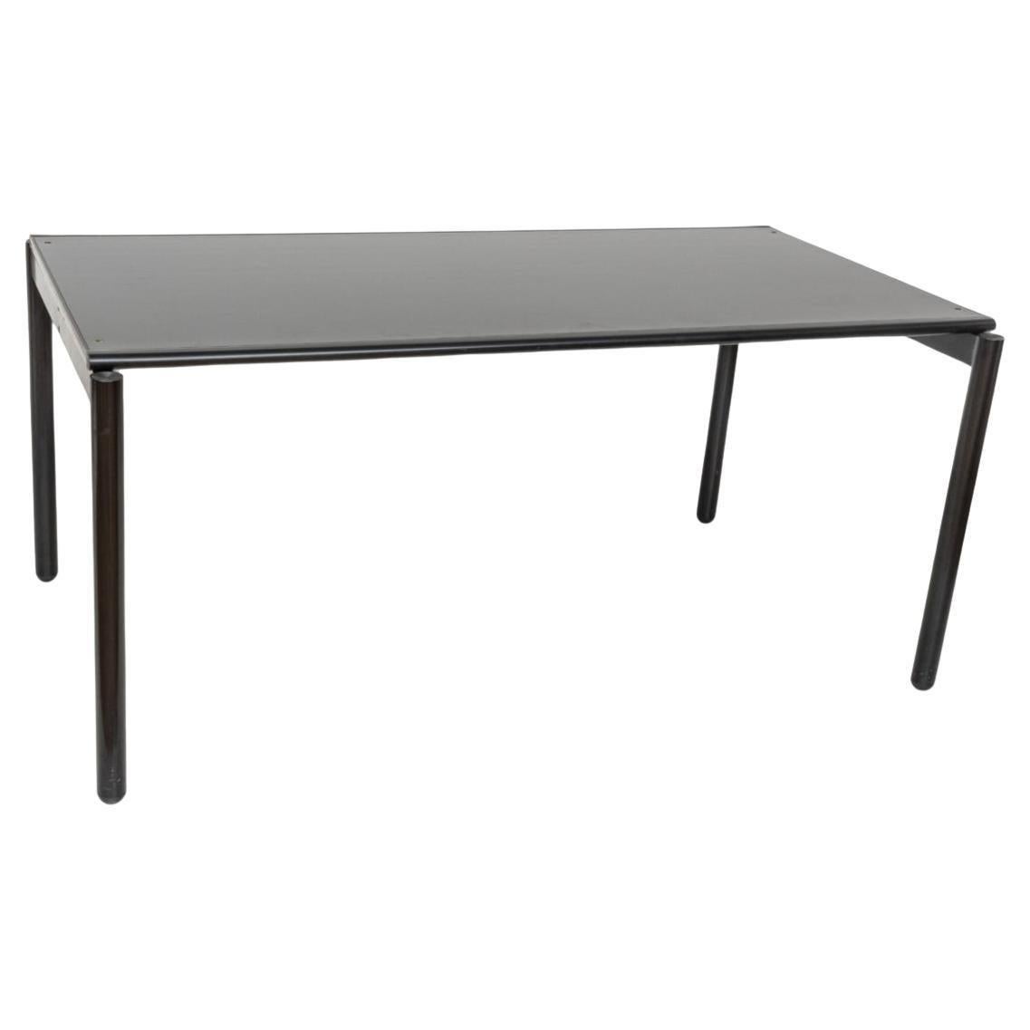 Italian Post modern 6 Black Spaghetti Patio chairs & table set by Giandomenico Belotti For Sale