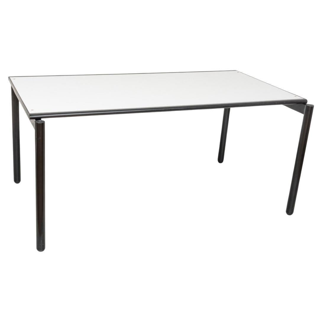 Metalwork Post modern 6 Black Spaghetti Patio chairs & table set by Giandomenico Belotti For Sale
