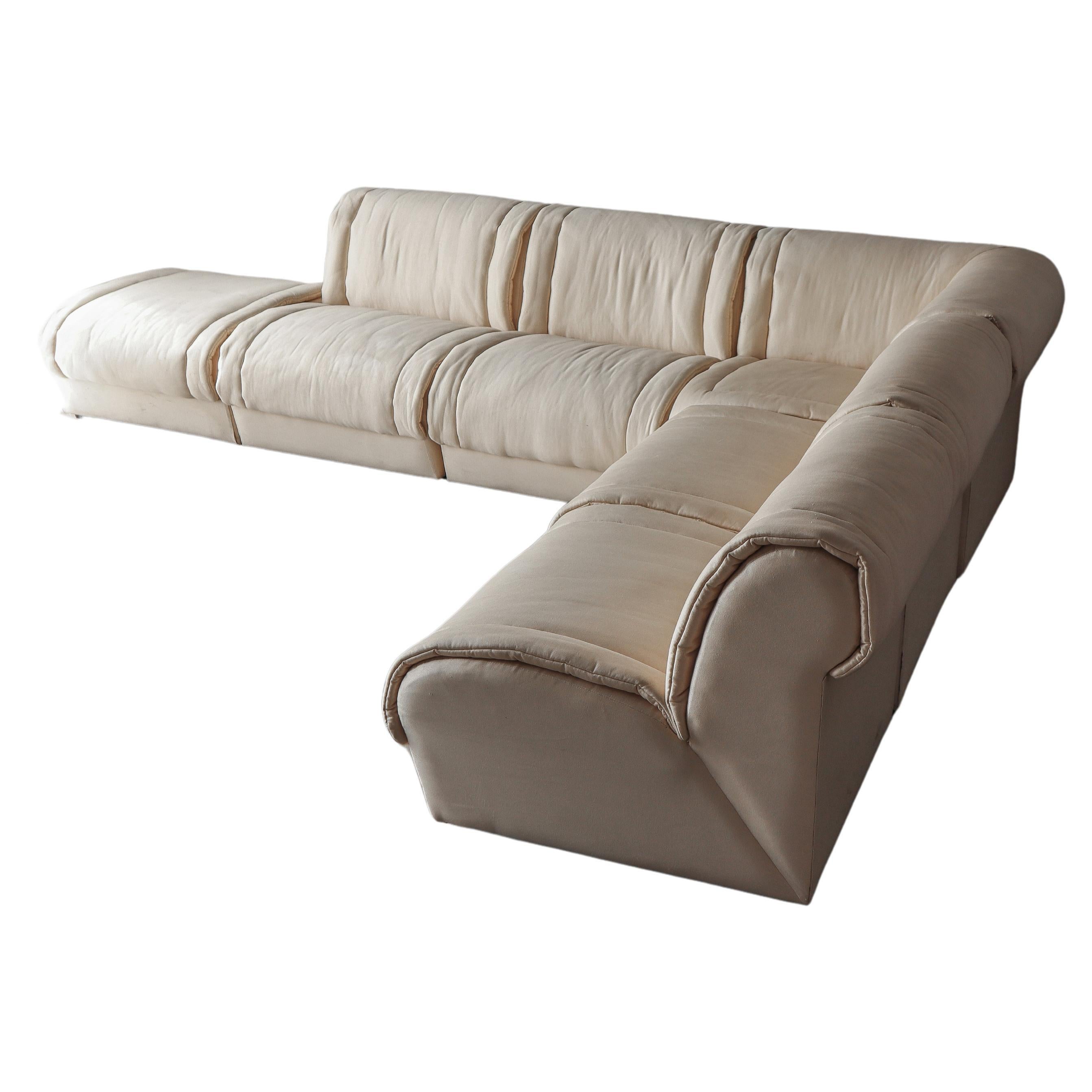 Post Modern 6 Piece Modular Sofa For Sale