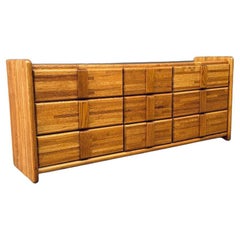 Post Modern 9-Drawer Oak Dresser by Boyd Furniture