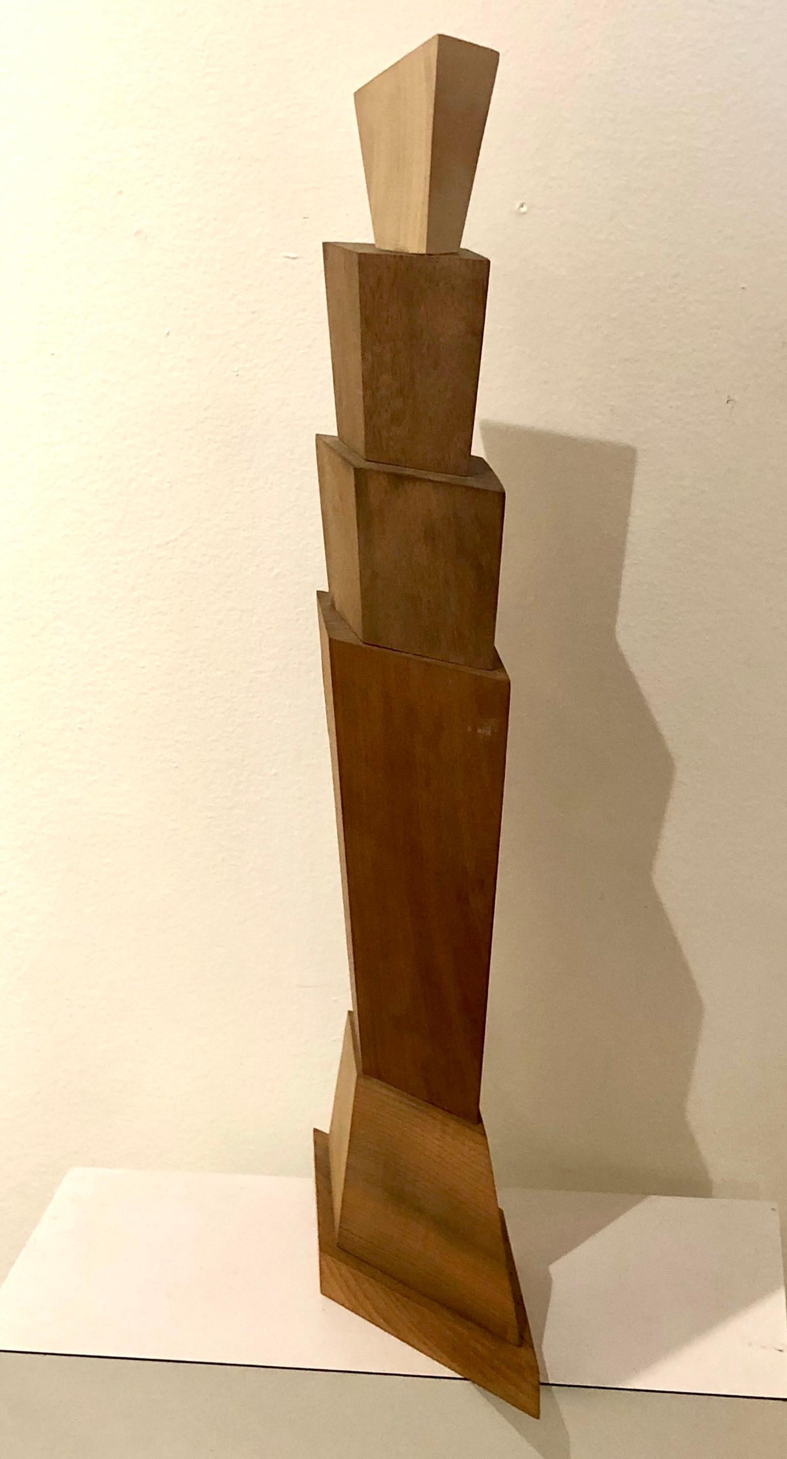 Postmoderne Sculpture abstraite postmoderne de l'artiste de La Jolla John Rogers signée/datée de 2003 en vente