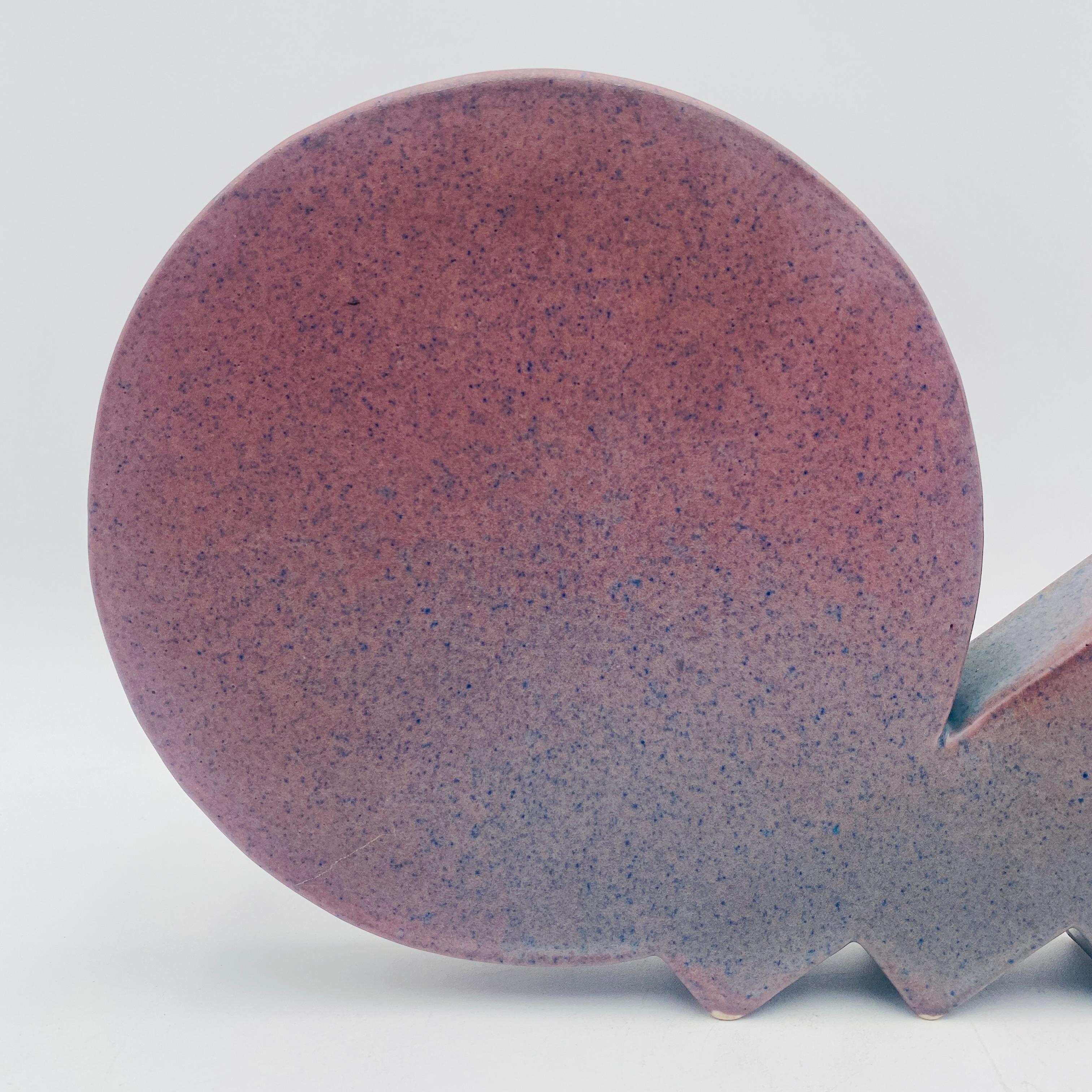Post-Modern Post Modern Abstract Sculpture Ceramic Wick Oil Diffuser For Sale