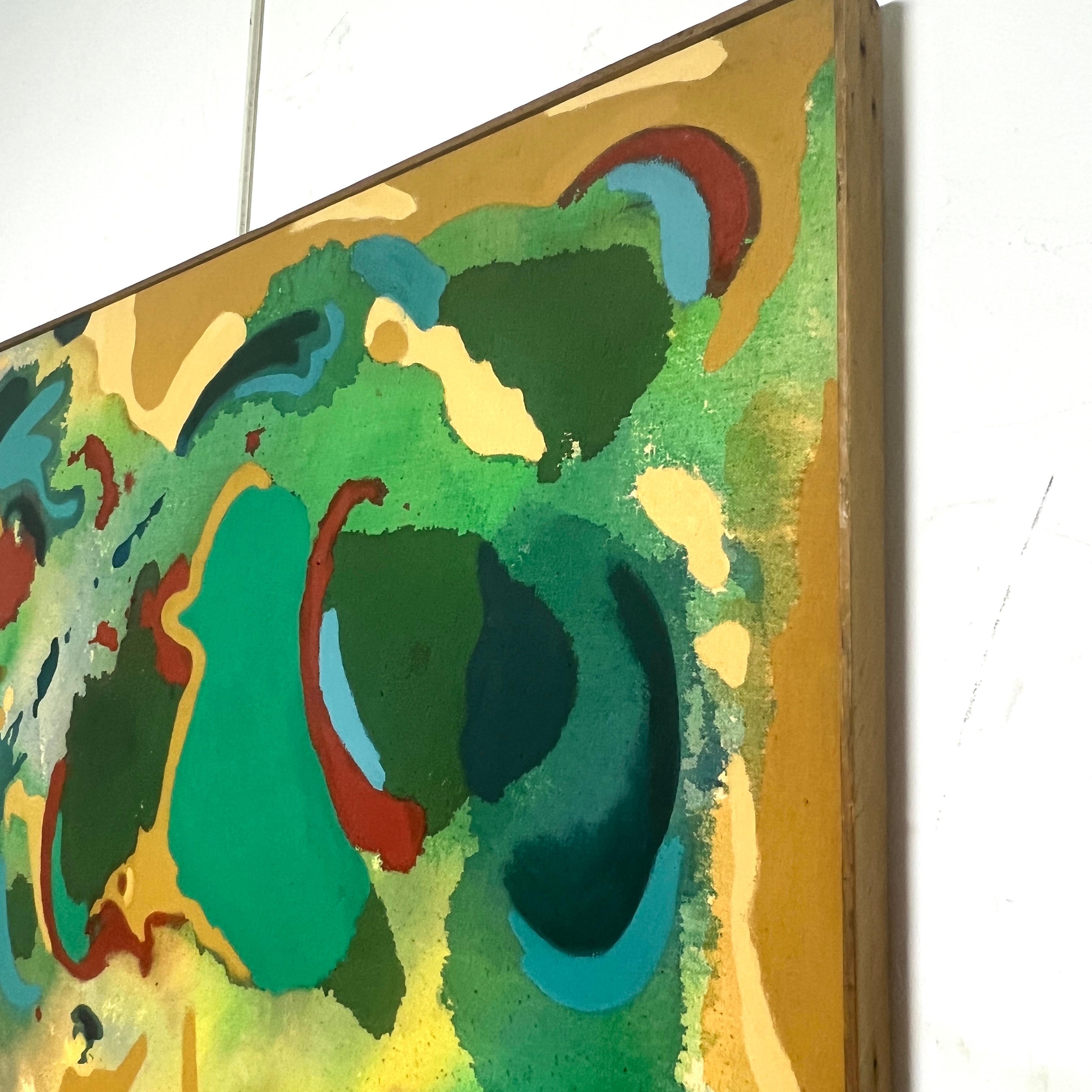 Post Modern Abstract Stain Painting Signed A. Cohen, d. 1980 (amerikanisch) im Angebot