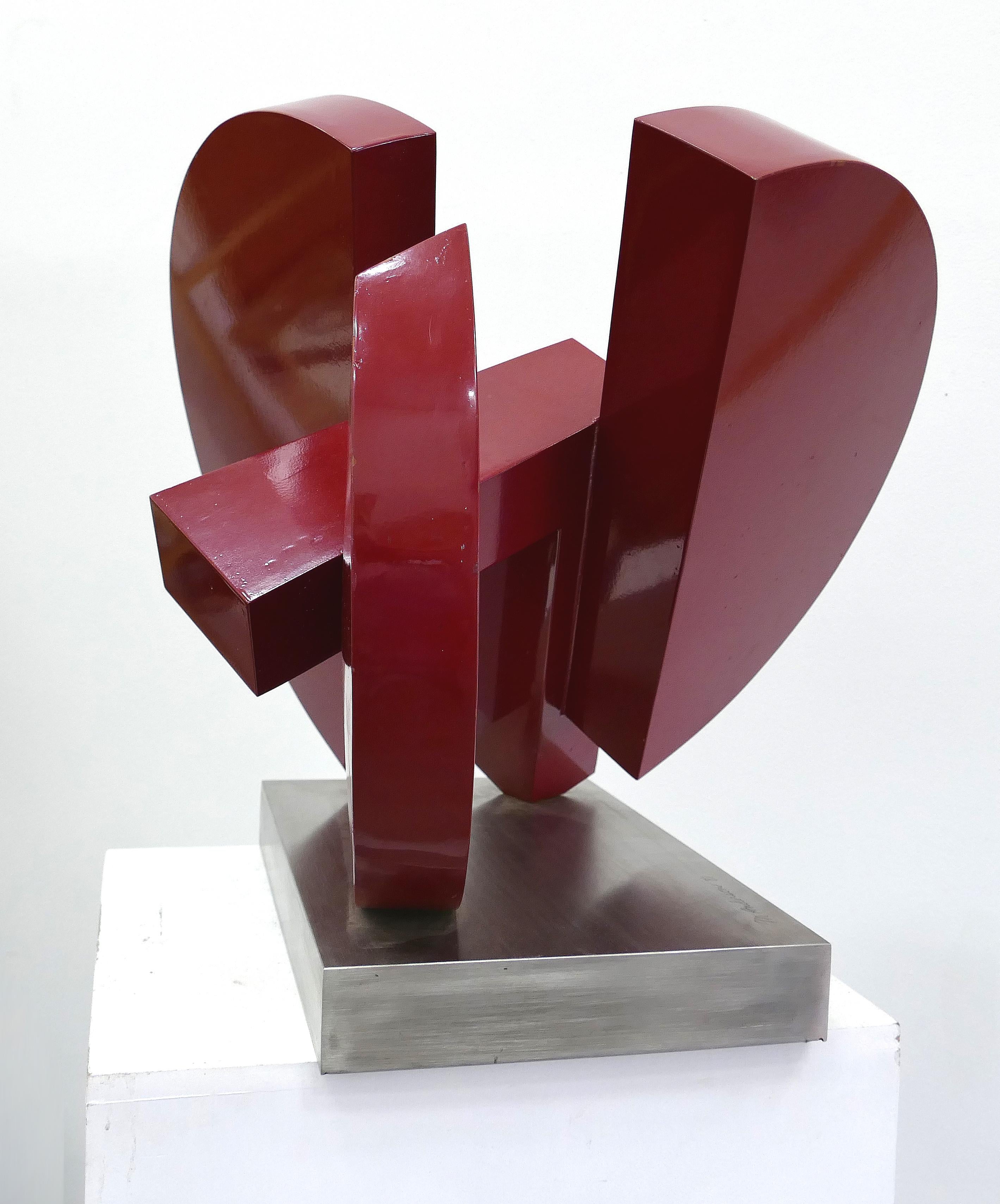 Postmodern Abstract Steel Sculpture by M. Anderson, 1981 3