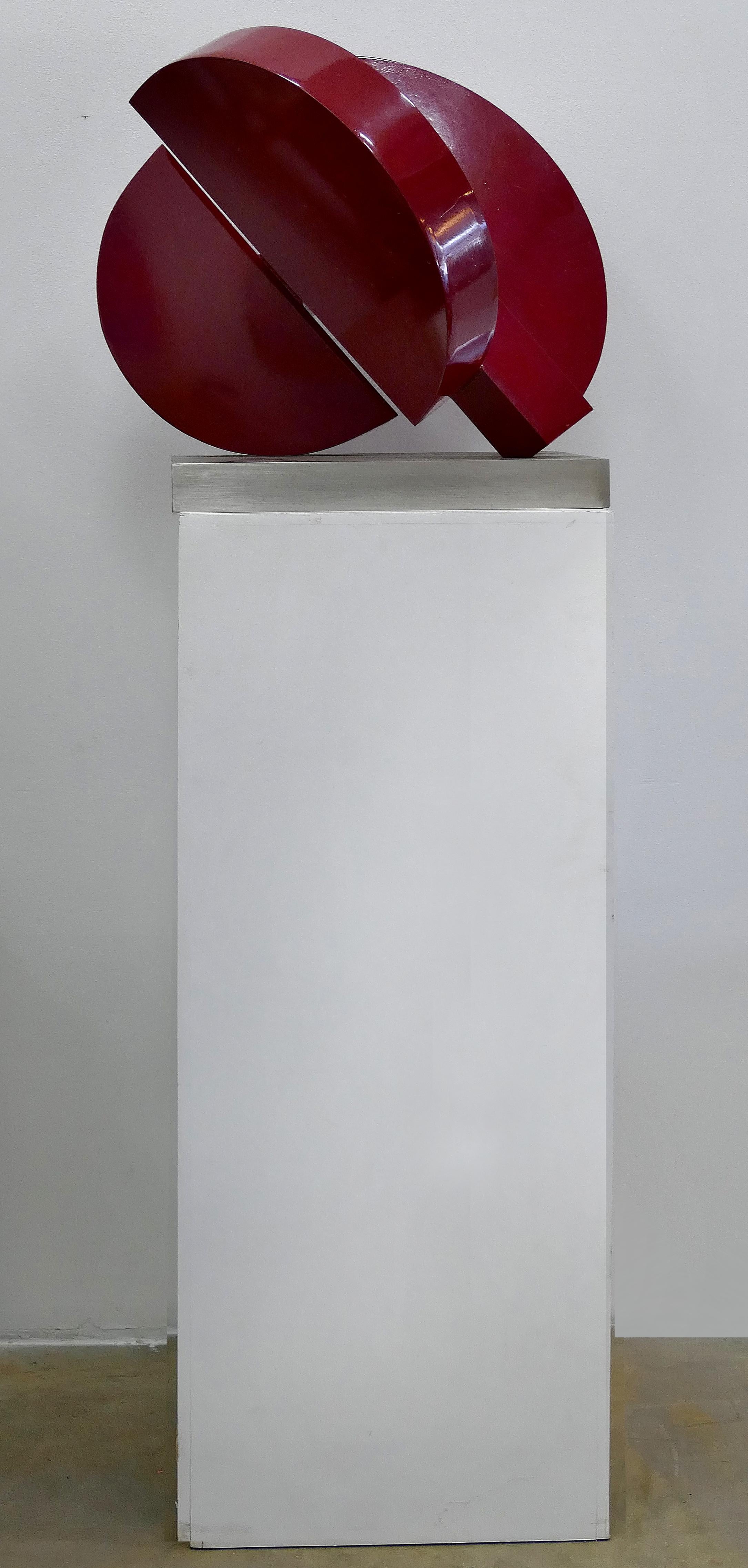 Post-Modern Postmodern Abstract Steel Sculpture by M. Anderson, 1981